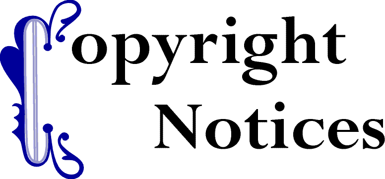 Copyright Notices (Link to Table of Contents)